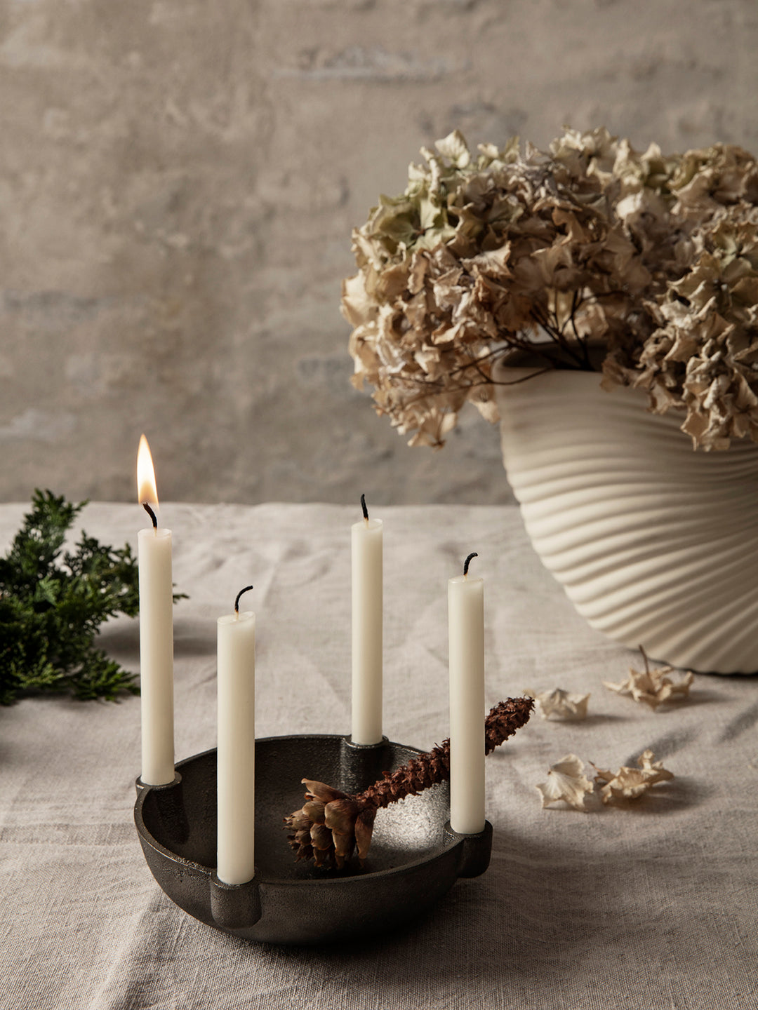 Ferm Living - Petit bougeoir - Laiton noir