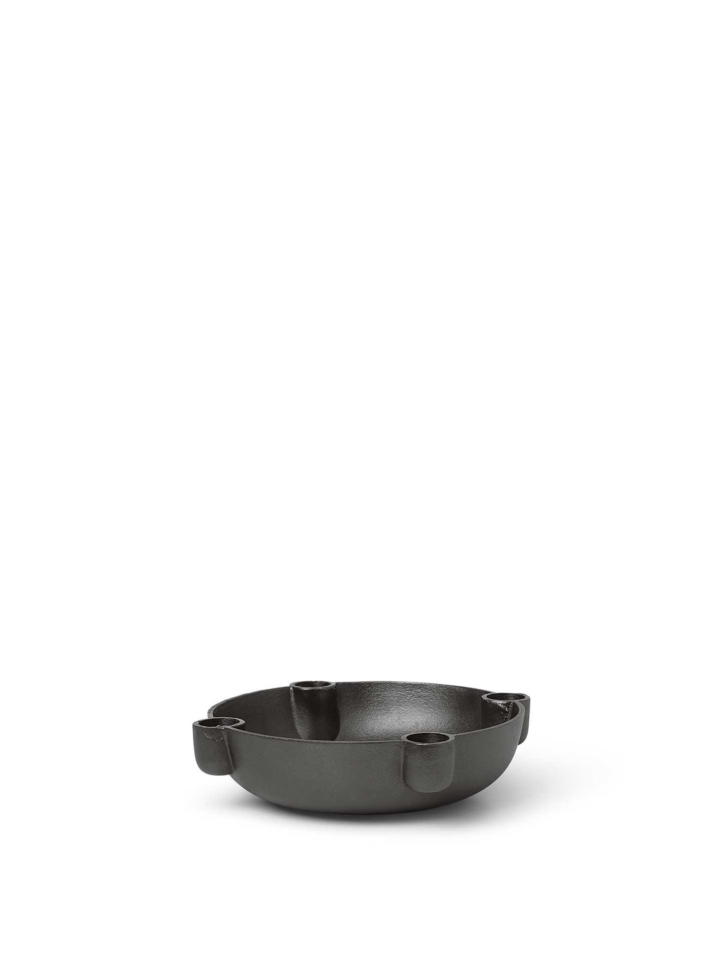 Ferm Living - Bougeoir Bowl - Medium - Aluminium noir