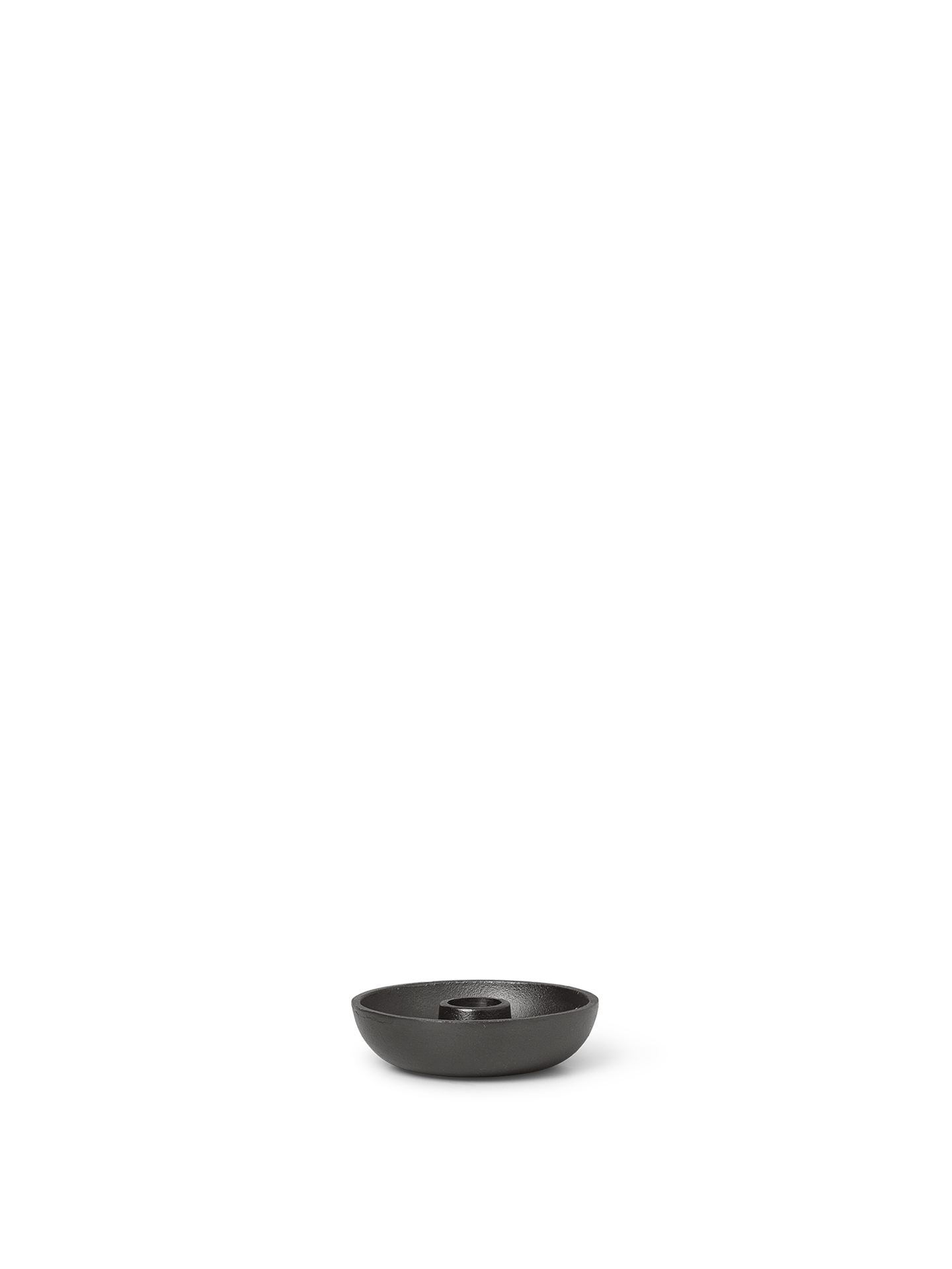 Ferm Living - Bougeoir Bowl - Simple - Aluminium noir