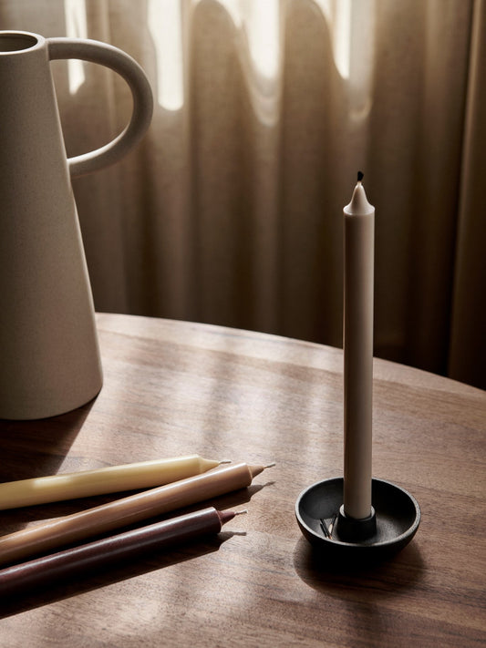 Ferm Living - Bougeoir Bowl - Simple - Aluminium noir