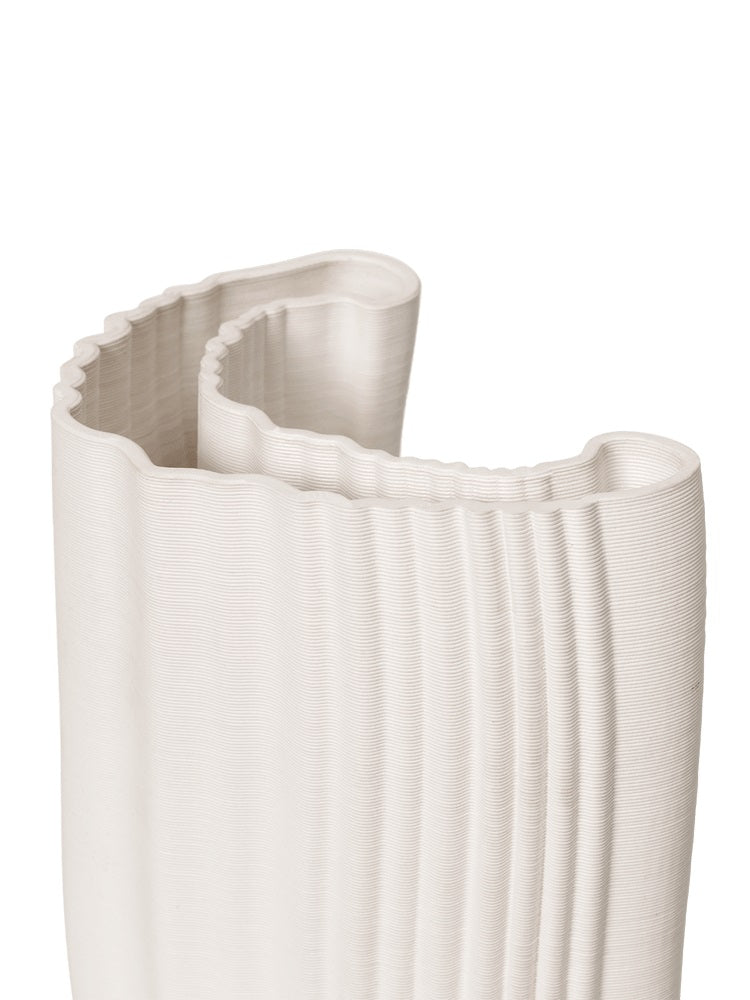 Ferm Living - Vase Moire - H30 - Blanc cassé