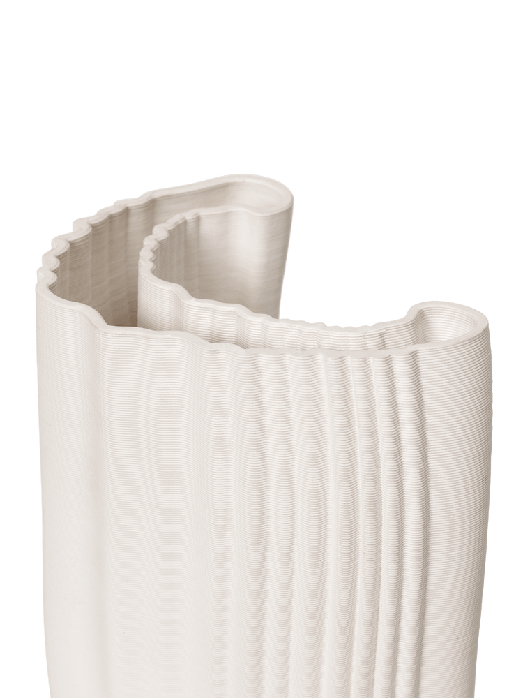Ferm Living - Vase Moire - H30 - Blanc cassé