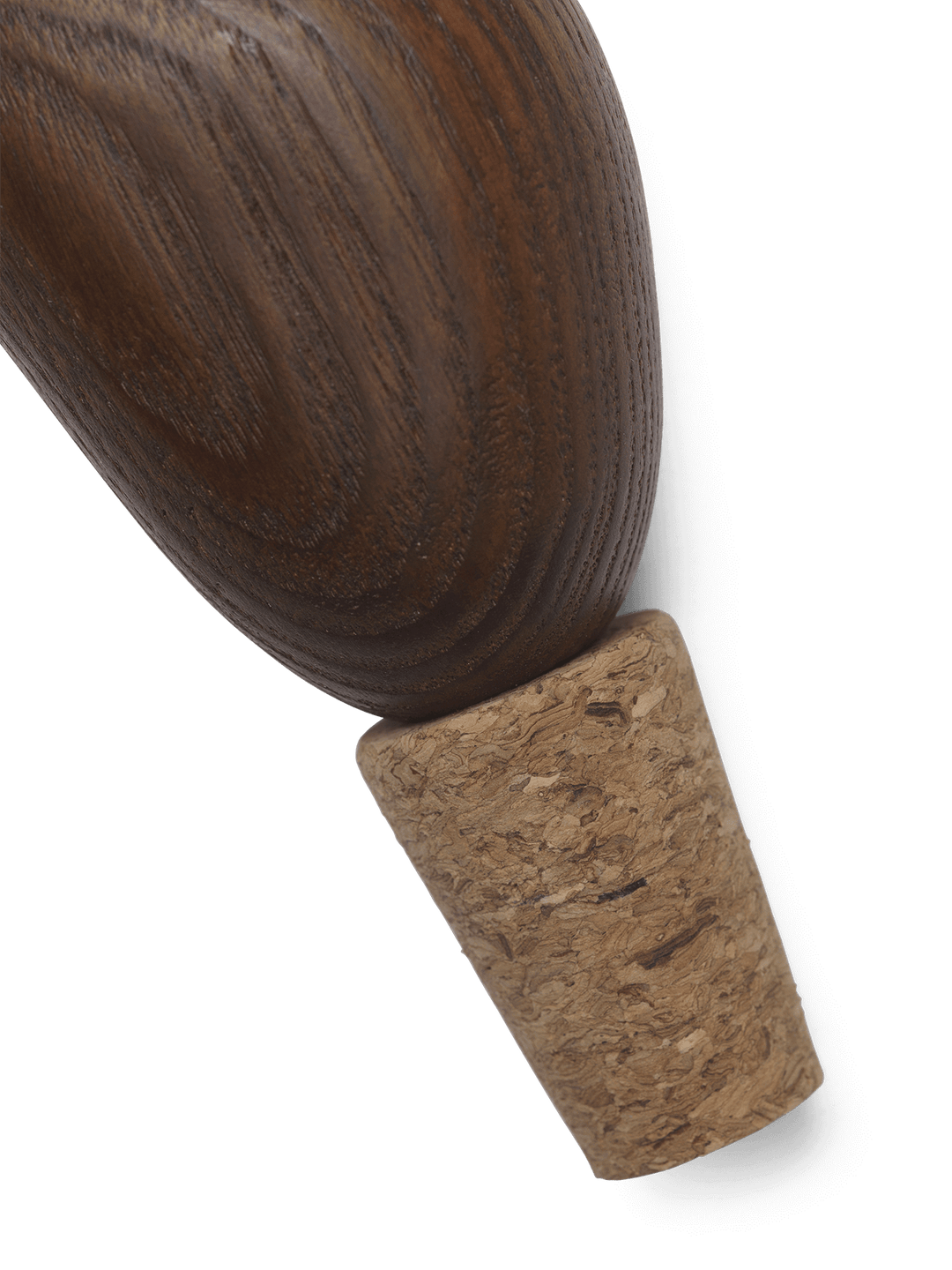 Ferm Living - Bouchons de vin Cairn - Lot de 2 - Marron foncé