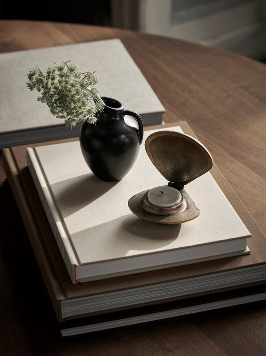 Ferm Living - Bougeoir Clam - Laiton