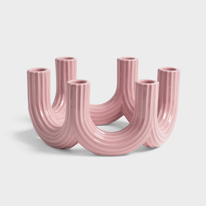 Klevering - Bougeoir churros rose
