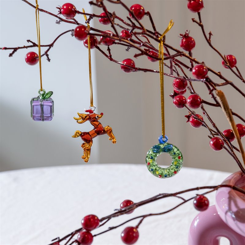 &klevering - Set de 3 décorations de Noël Merry n°1