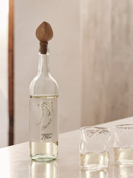 Ferm Living - Bouchons de vin Cairn - Lot de 2 - Beige