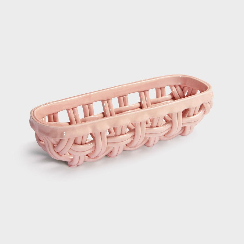 Klevering - Panier à baguette rose