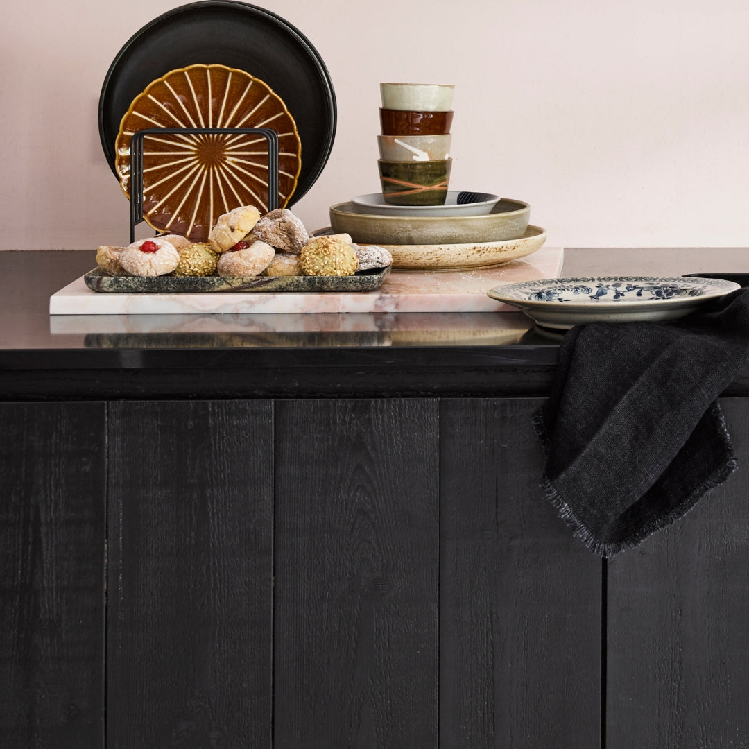 HK Living - Petit Plateau en marbre gris - Grey Marble Tray