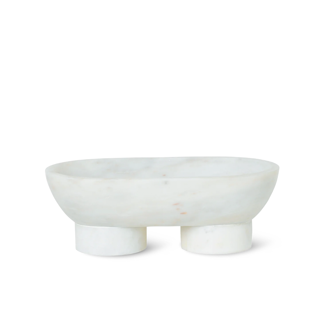 Ferm Living - Bol Alza en marbre blanc
