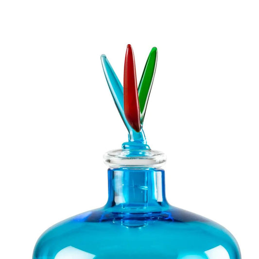 Venini - Vase/Bouteille Monofiori Aquamarine de Laura De Santillana