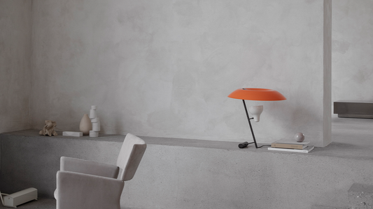 Astep - Lampe de table - Modèle 548 Dark Brass - orange