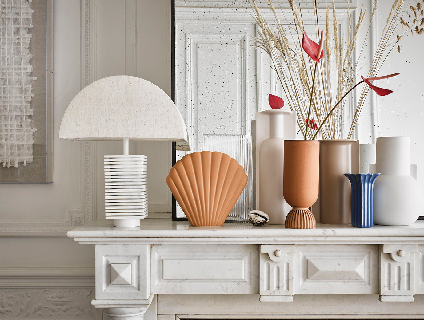 HK Living- Vase mat blanc
