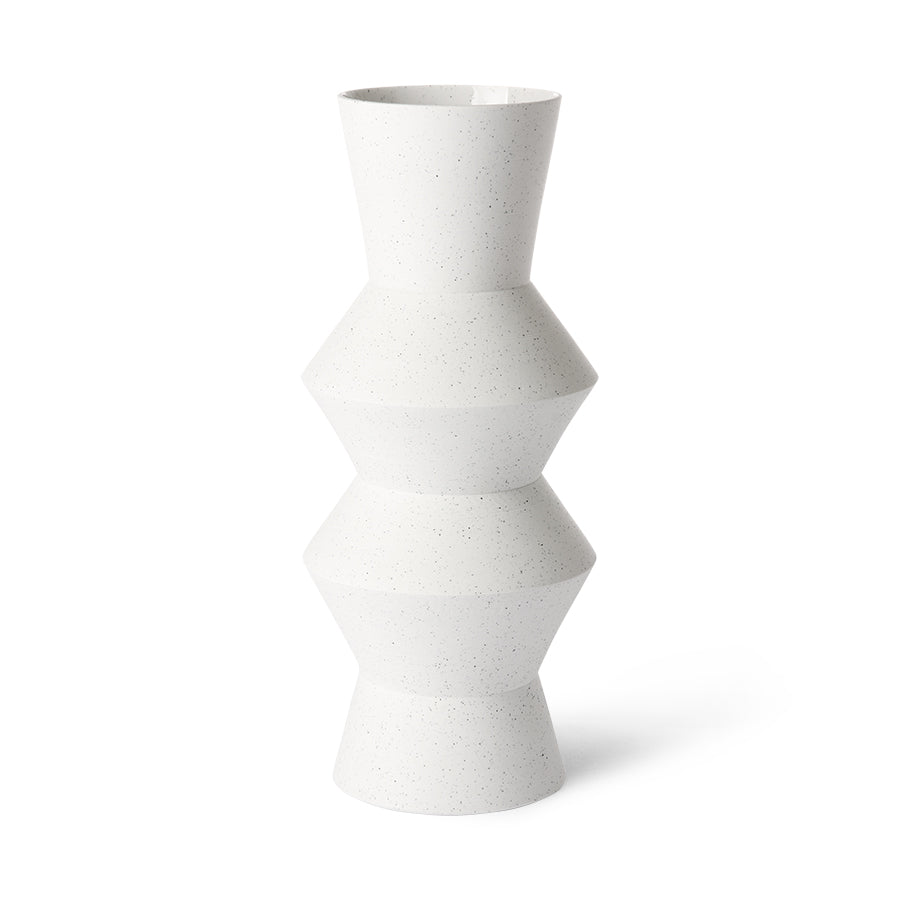 HK Living - Vase en argile moucheté - Angular L