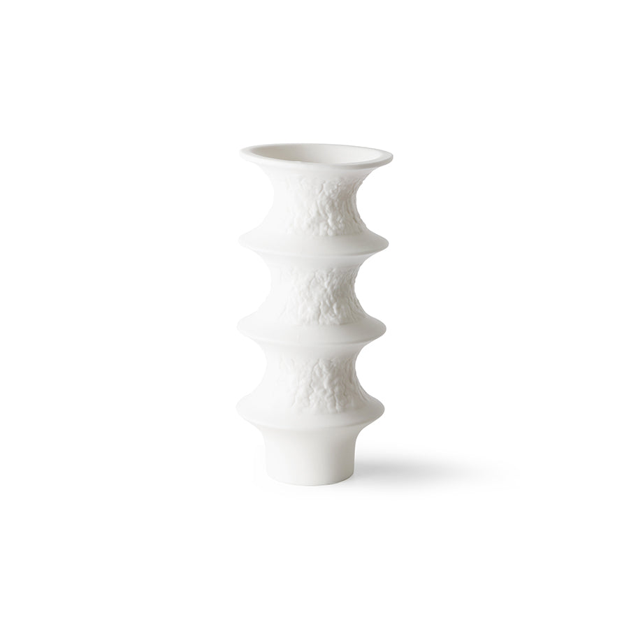 HK Living - Set de 4 petits Vases en porcelaine blanche