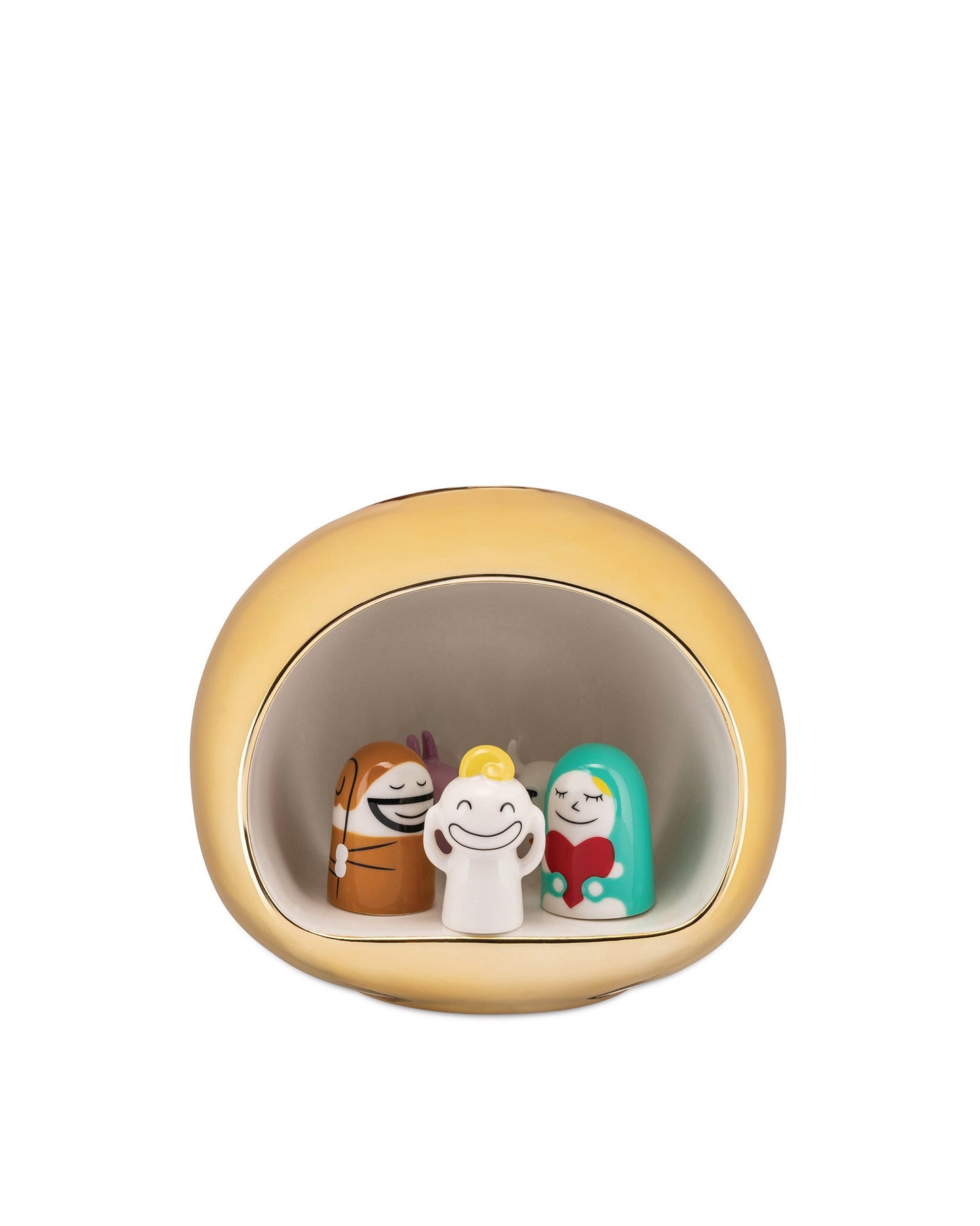 Alessi - Presepe / Crèche de Noël blanche en porcelaine