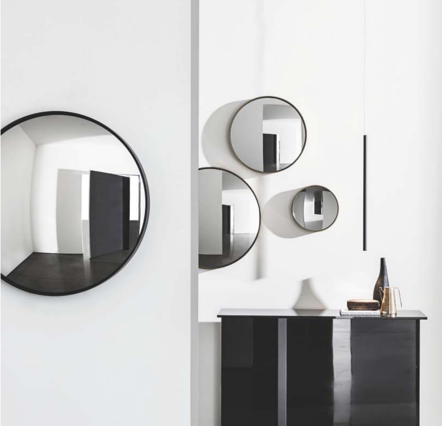 Sovet - Sail miroir String Ø 68 CONVEXE Aluminium bruni