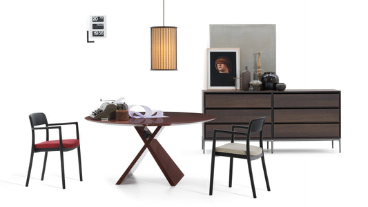 DePadova - Villetta - Chaise avec assise rembourrée de Keiji Takeuchi