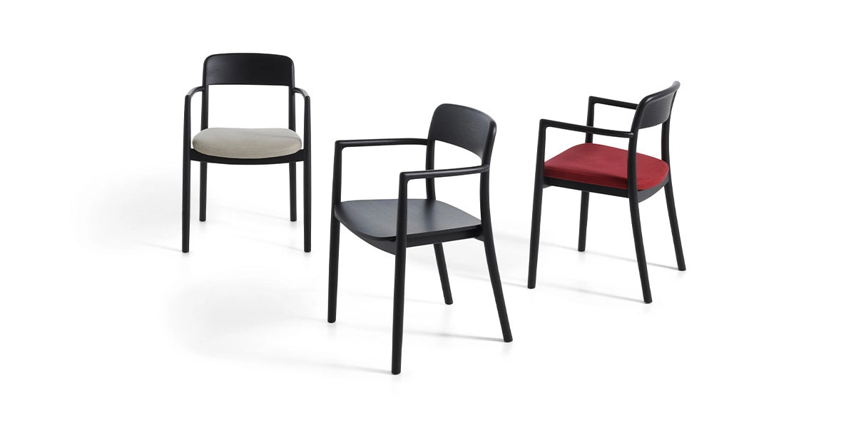 DePadova - Villetta - Chaise avec assise rembourrée de Keiji Takeuchi