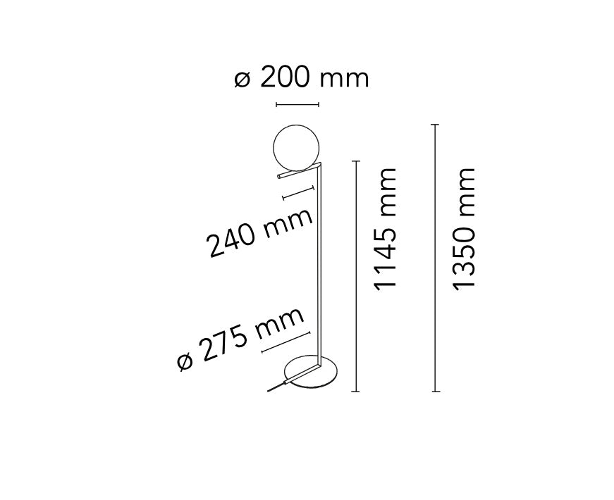 Flos - Lampadaire IC 10 ANNIVERSARY - F1