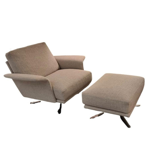 Verzelloni – fauteuil et pouf Nilson de Lievore Altherr