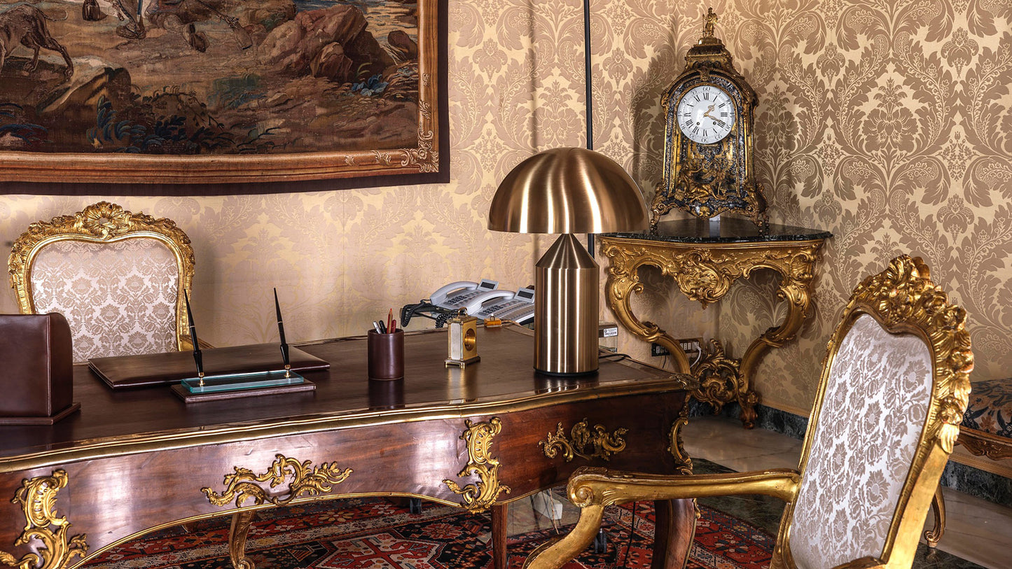 Oluce - Lampe de table - Atollo Gold 239