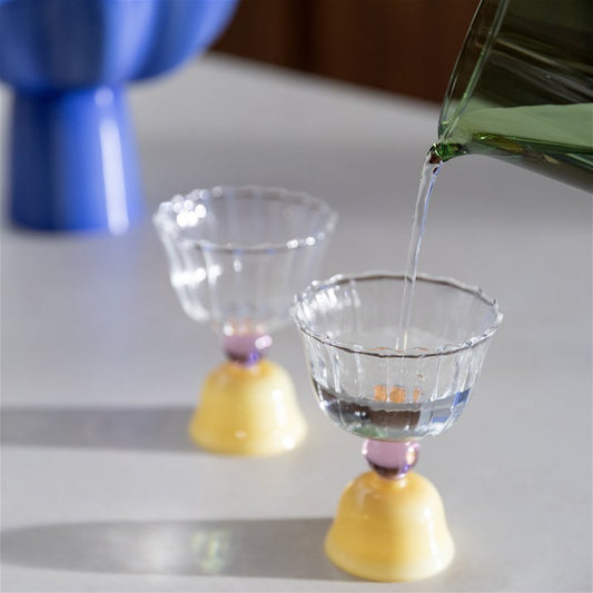 & klevering - Verres tulipe caramel set de 2