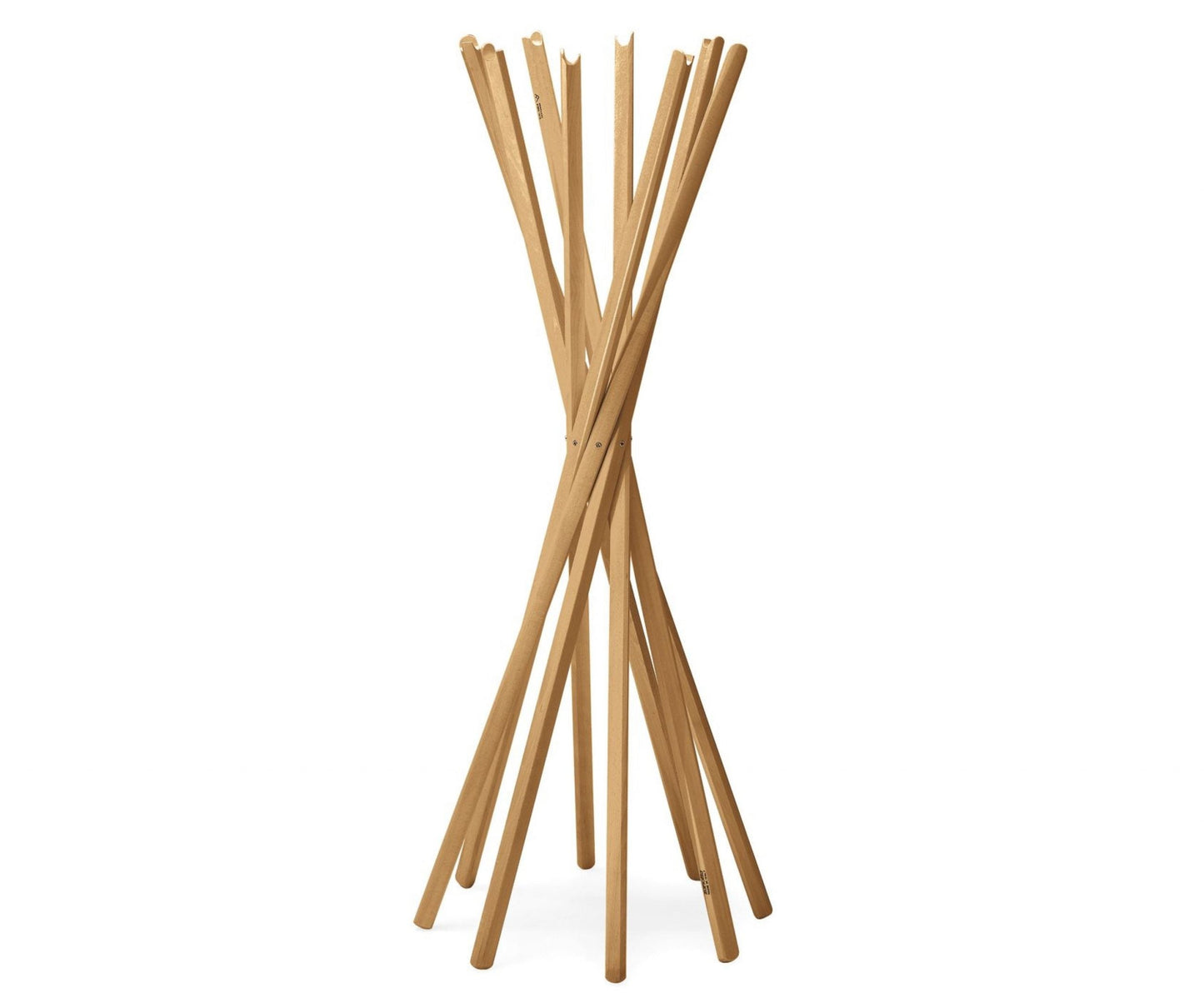 Zanotta - Porte-manteaux - Sciangai en hêtre verni naturel