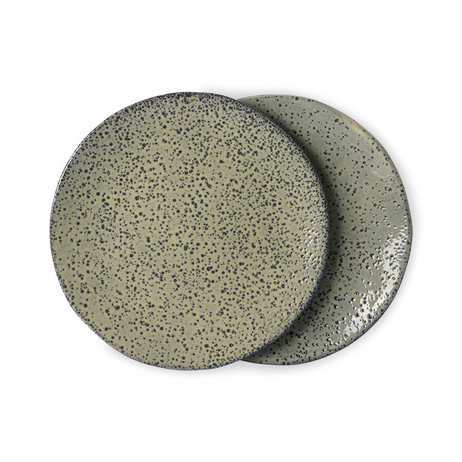 HK Living - Set de 2 assiettes à dessert gradient ceramics