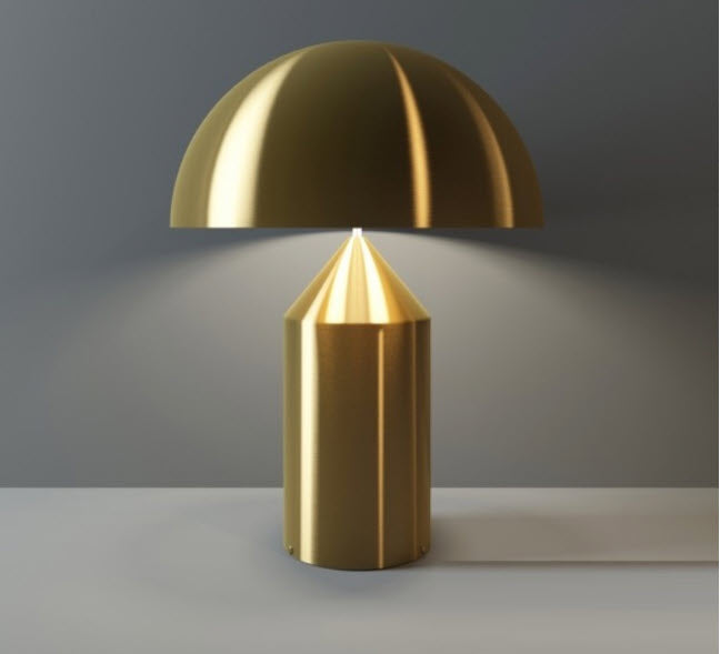 Oluce - Lampe de table - Atollo Gold 239