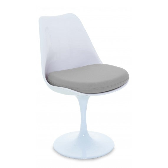 Knoll International - Chaise Tulipe Gris Hallingdall de Eero Saarinen