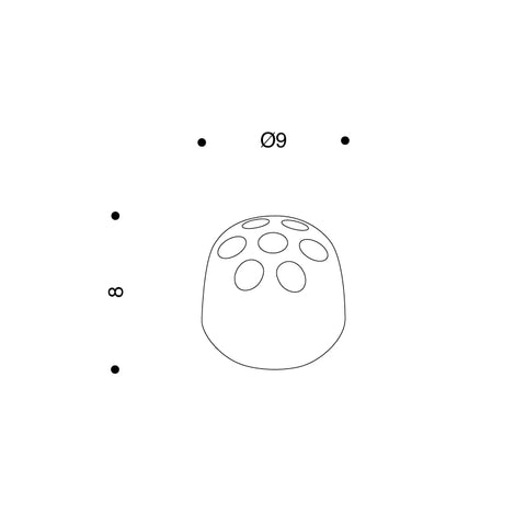 Danese - Dedalino noir - Porte crayon