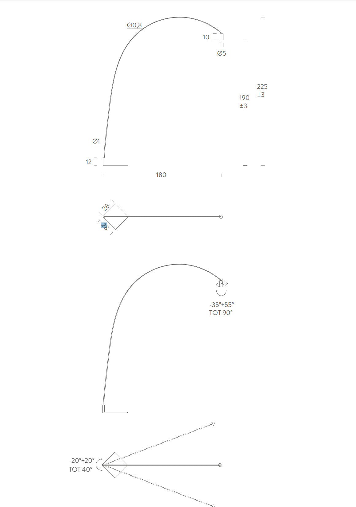 Nemo Lighting - Lampadaire Fox