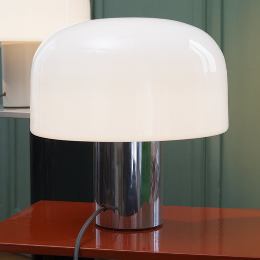 Flos - lampe de table - Bellhop Glass Bright Aluminium
