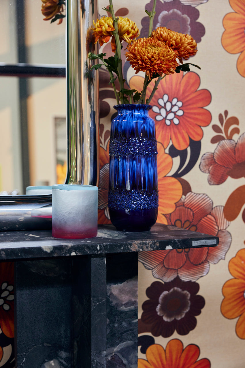 HK Living - Porte-bougies en verre, couleur Ciel