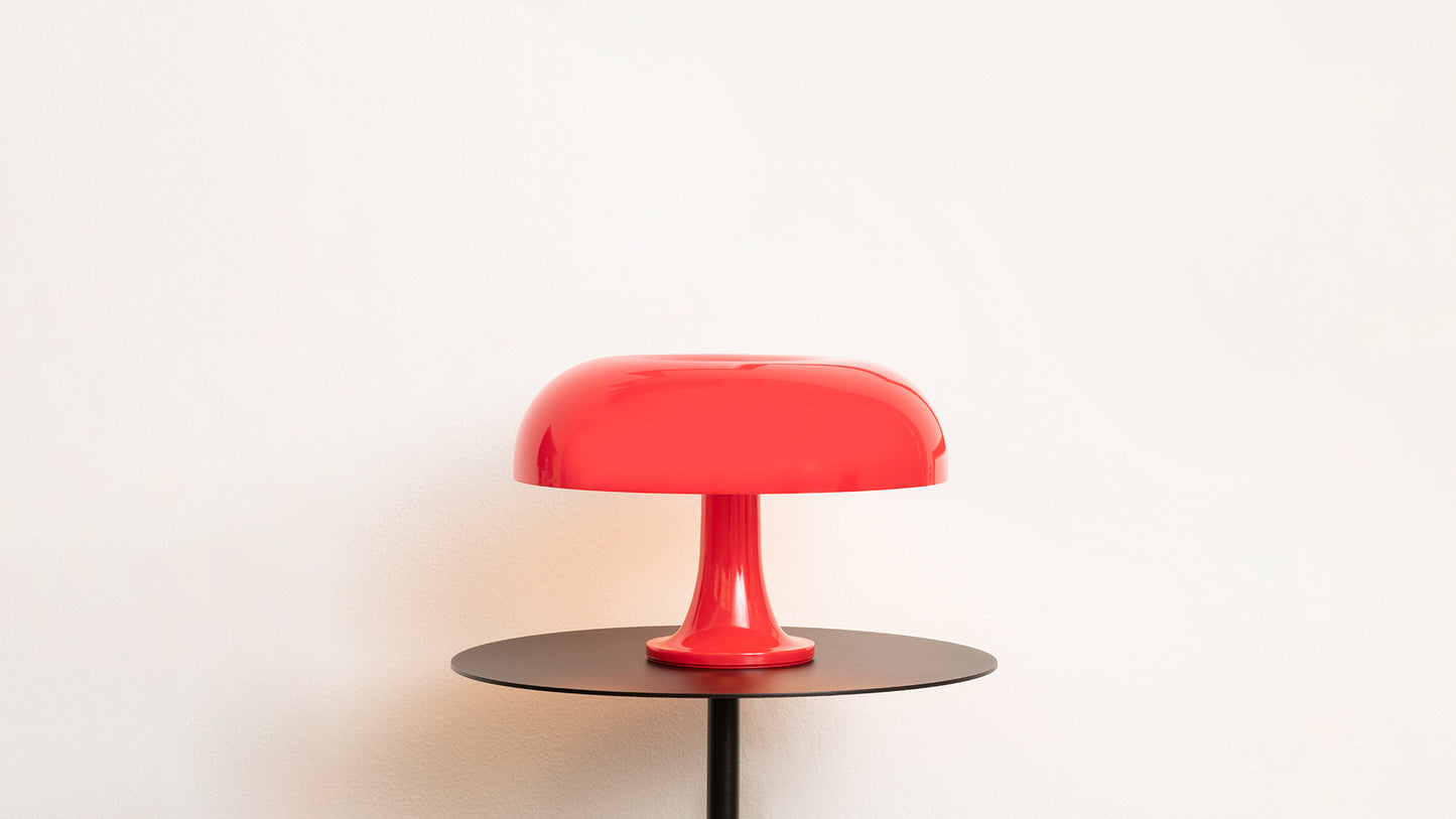 Artemide - Lampe de table - Nessino rouge de Giancarlo Mattioli
