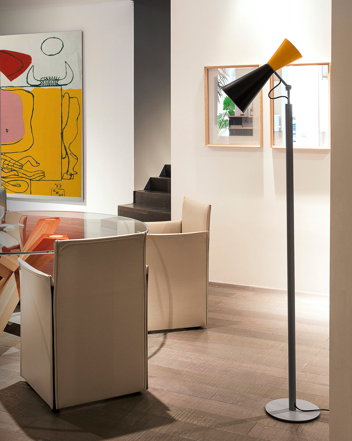 Nemo - Lampadaire - Parliament noir/jaune