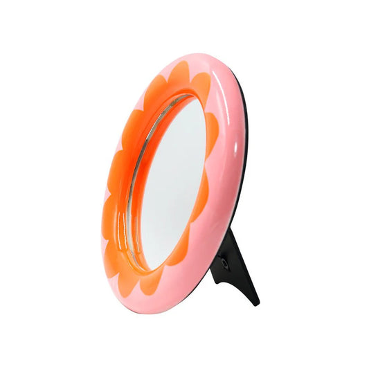 Que Rico - Miroir Lorena floral orange et rose