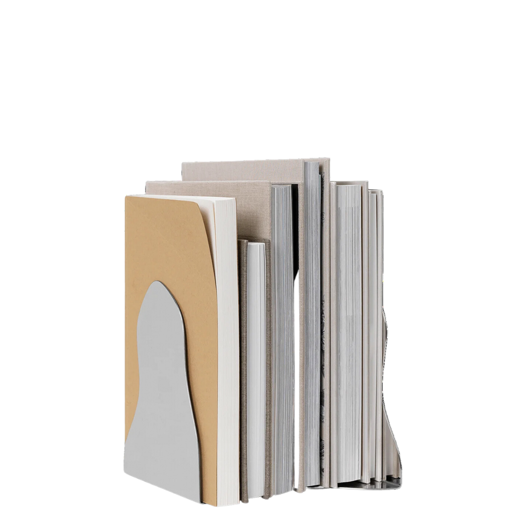 Ferm Living - Serre-livres Pond - Lot de 2 - Miroir poli