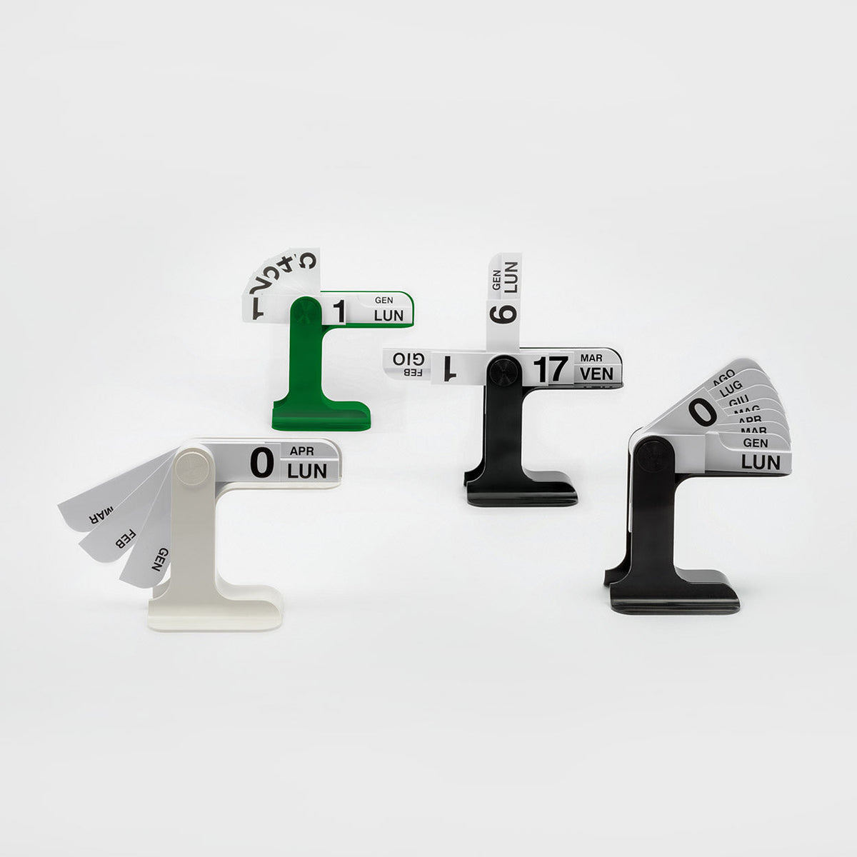 Danese - Calendrier perpétuel Timor Enzo Mari - rouge rubis