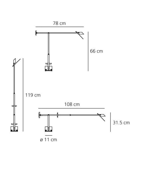 Artemide - Lampe de bureau - Tizio rouge