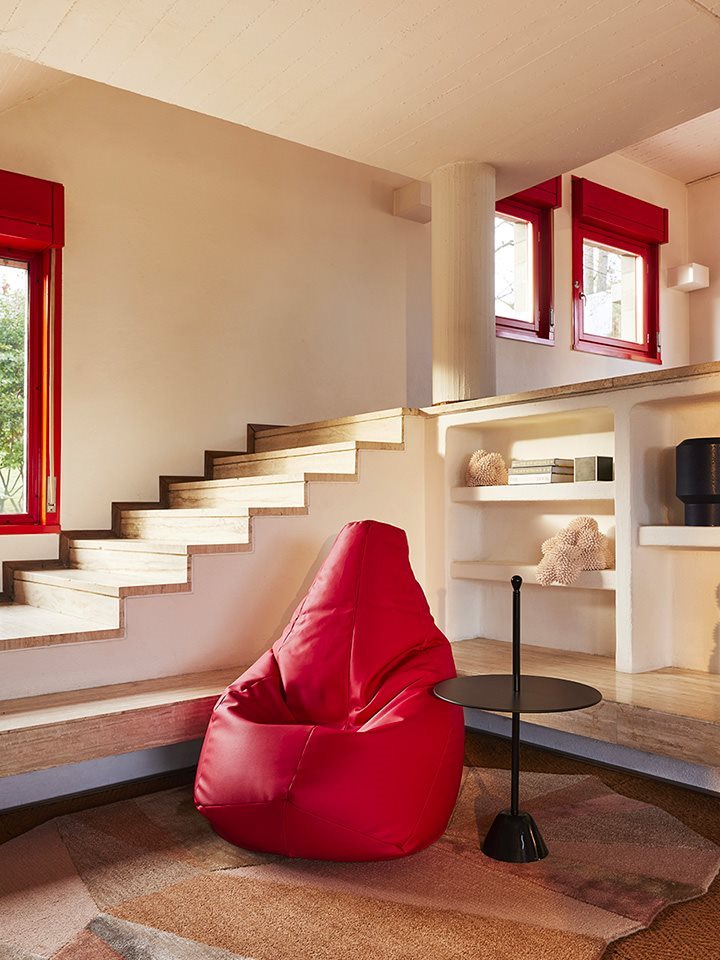 Zanotta - Fauteuil - Sacco rouge de Gatti, Paolini, Teodoro