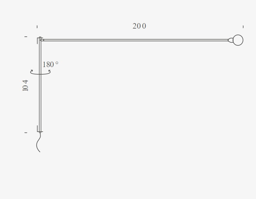 Nemo Lighting - Applique - Potence pivotante