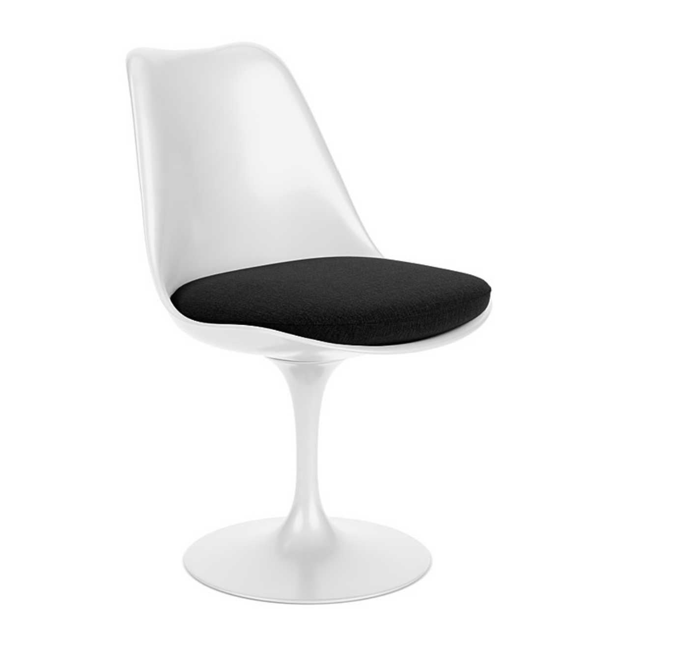 Knoll International - Chaise Tulipe - noir Hallingdal 0190 de Eero Saarinen
