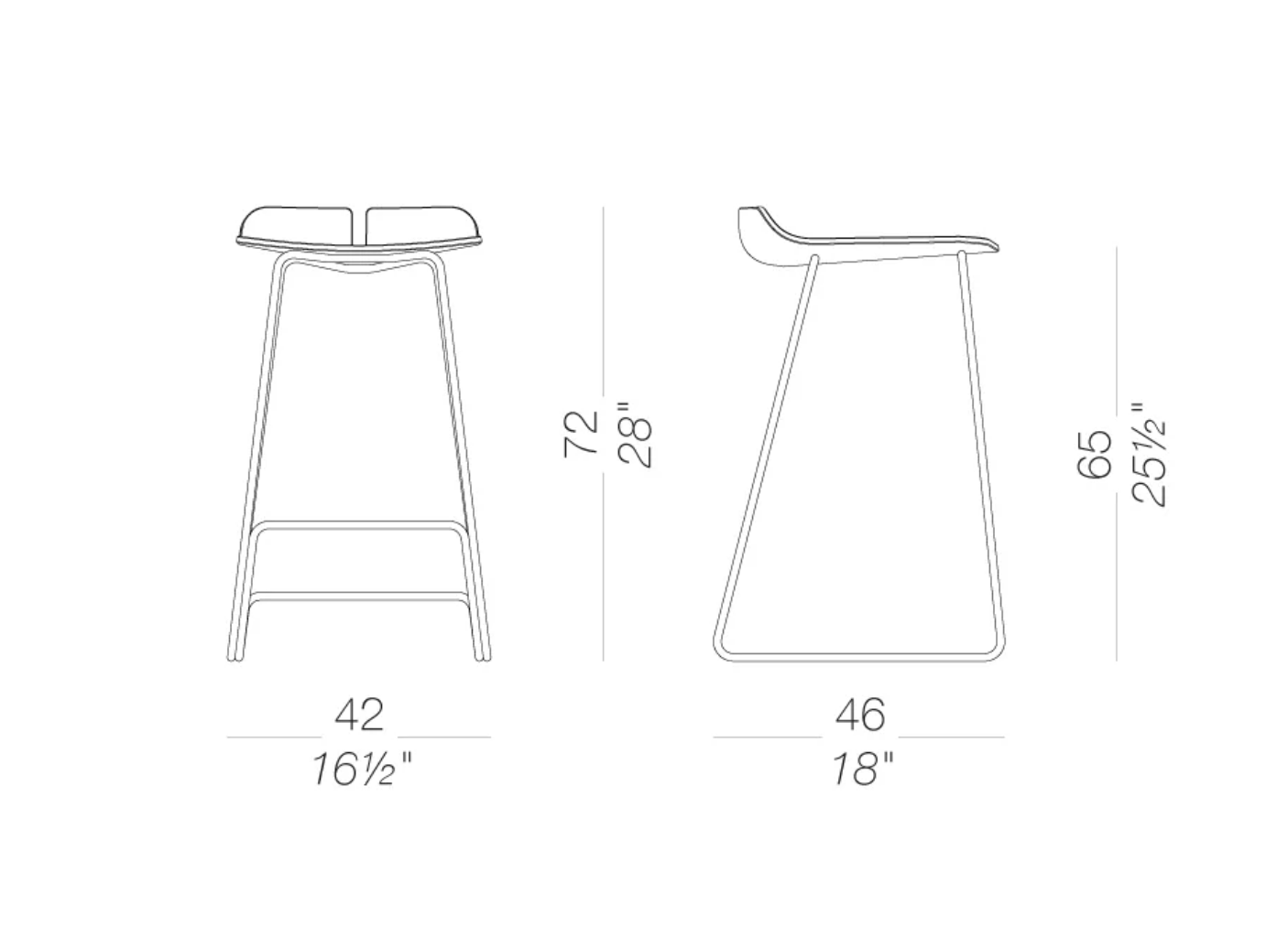 Lapalma - Tabouret de bar - Link Bar Stool