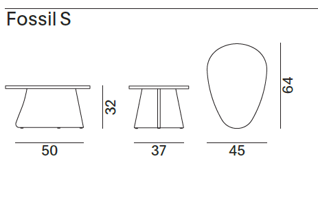 MDF Italia- Petites tables- Fossil