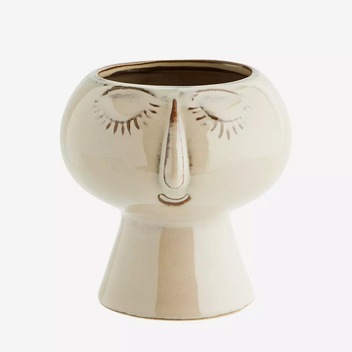 Madam Stoltz - Pot de fleurs avec empreinte faciale