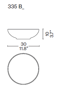 Cassina - plats de service - Torrecotta 335