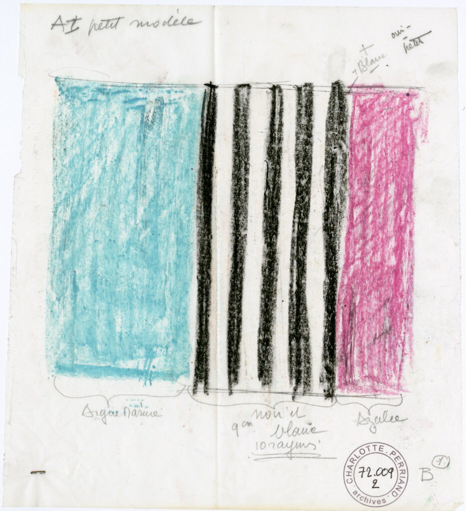 CC Tapis - Tapis Noir Blanc 1972 - Charlotte Perriand