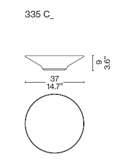 Cassina - plats de service - Torrecotta 335